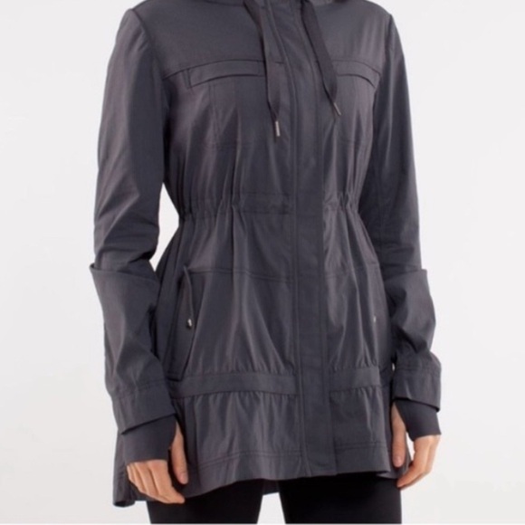 Lululemon Apres Practice Anorak Grey Sz 6 - Picture 15 of 15